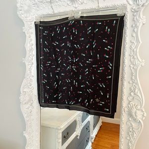 VINTAGE Karl Lagerfeld GORGEOUS Floral Tulips Print Scarf